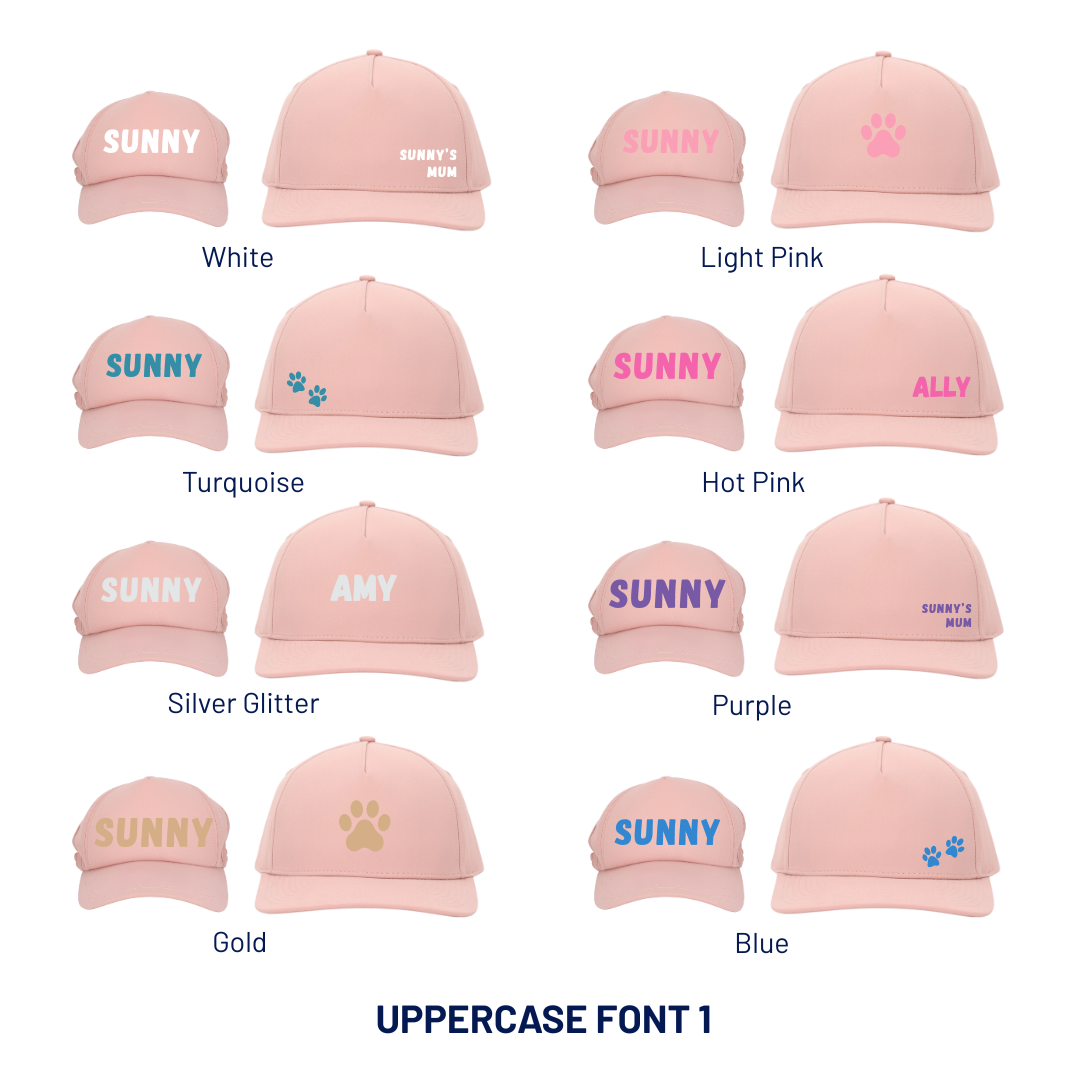 Matching Sun Caps - Personalised