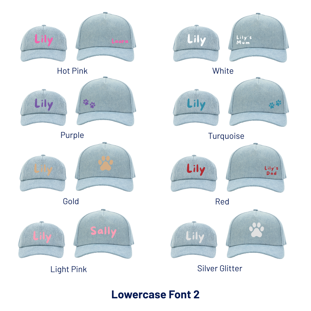 Matching Sun Caps - Personalised