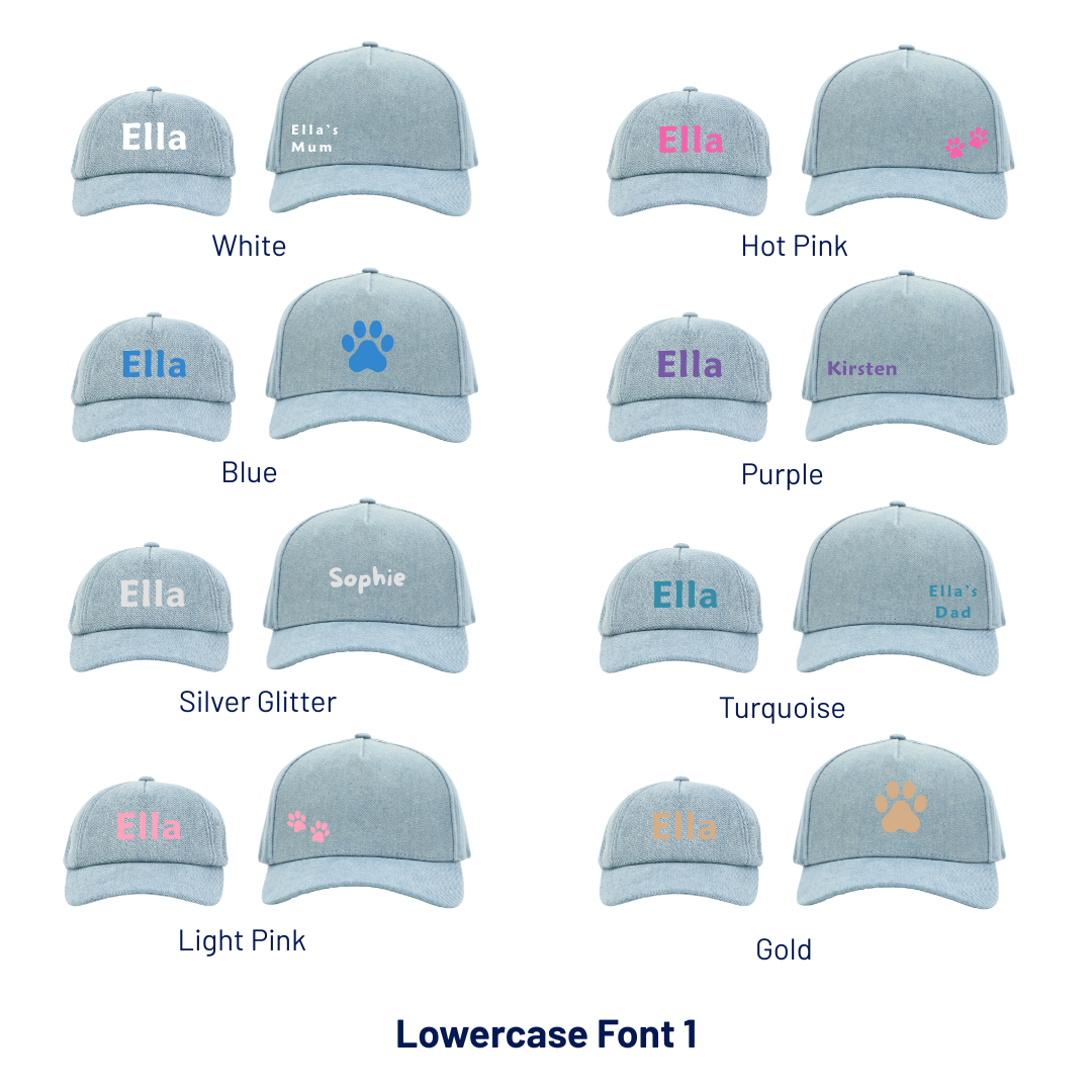 Matching Sun Caps - Personalised