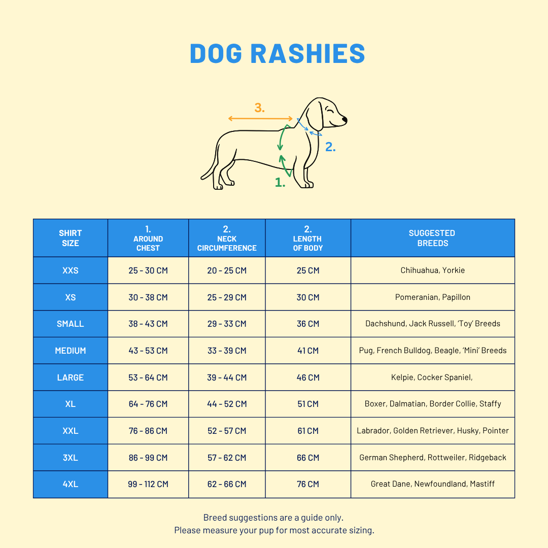 Dog Rashie Shirt - Tropical Yellow