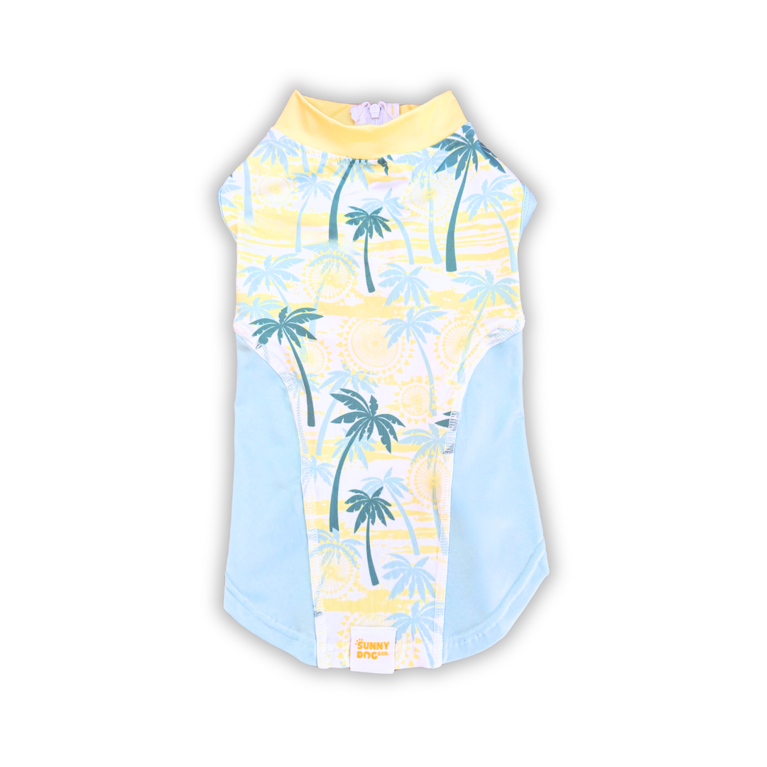 Dog Rashie Shirt - Tropical Yellow