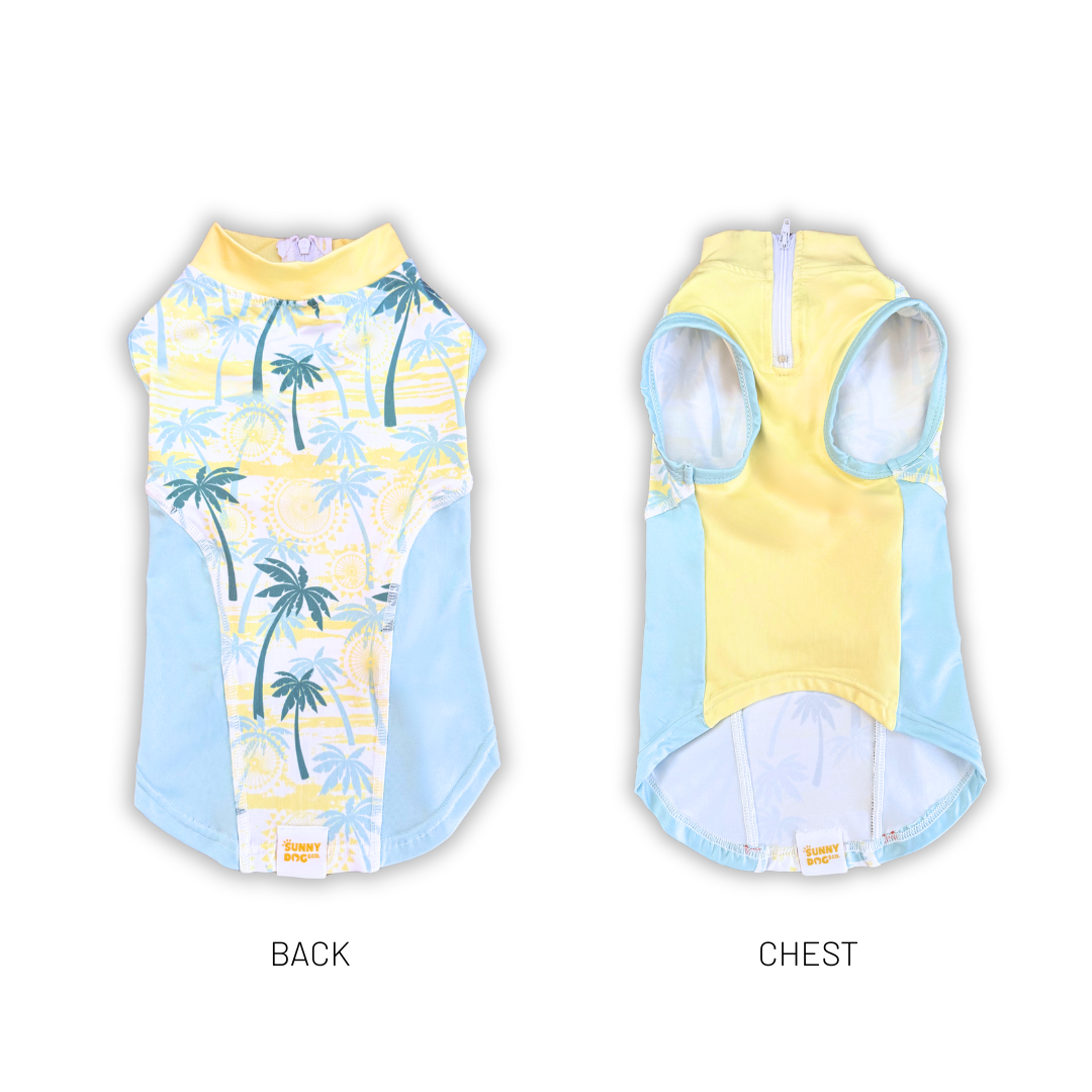 Dog Rashie Shirt - Tropical Yellow
