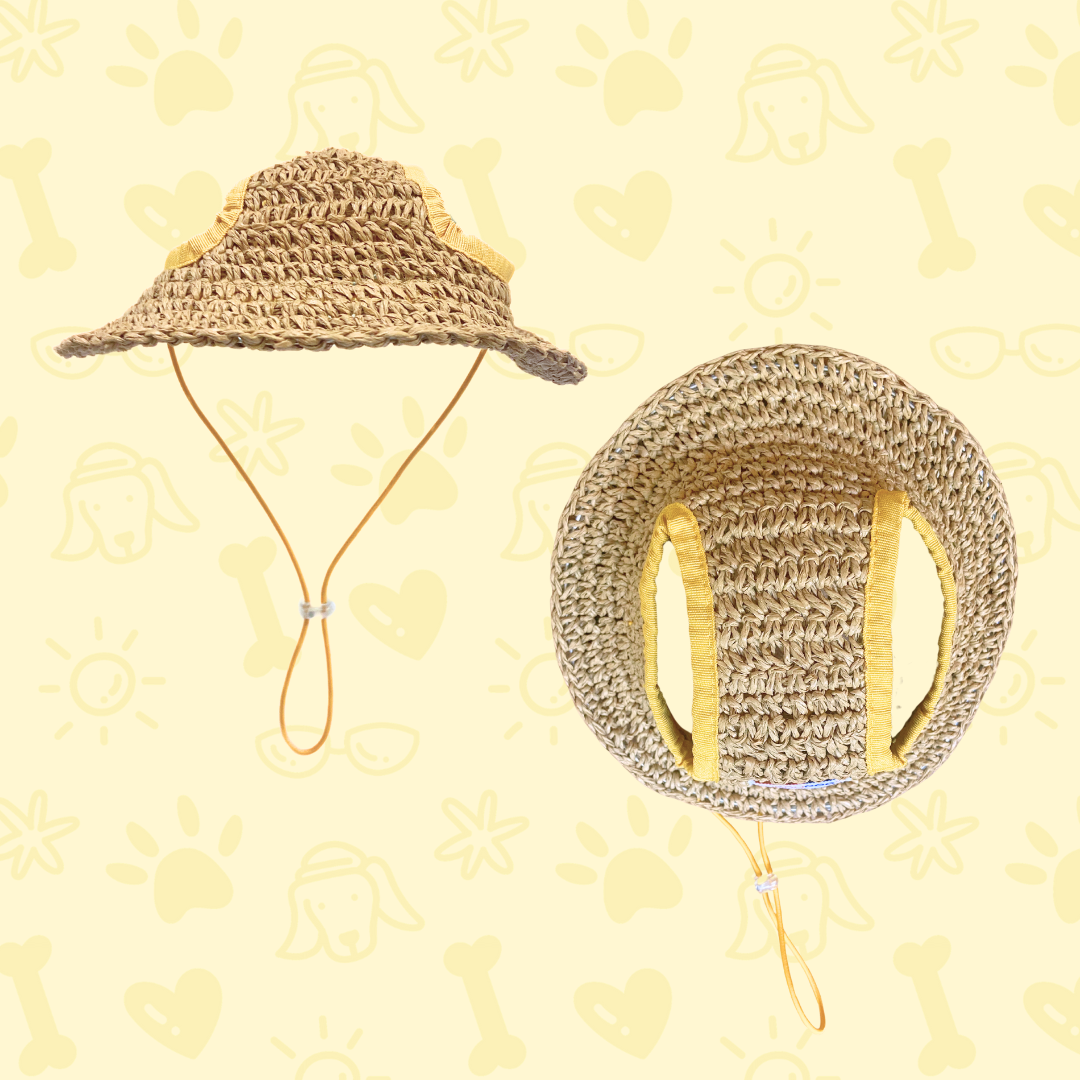 Dog Straw Hat